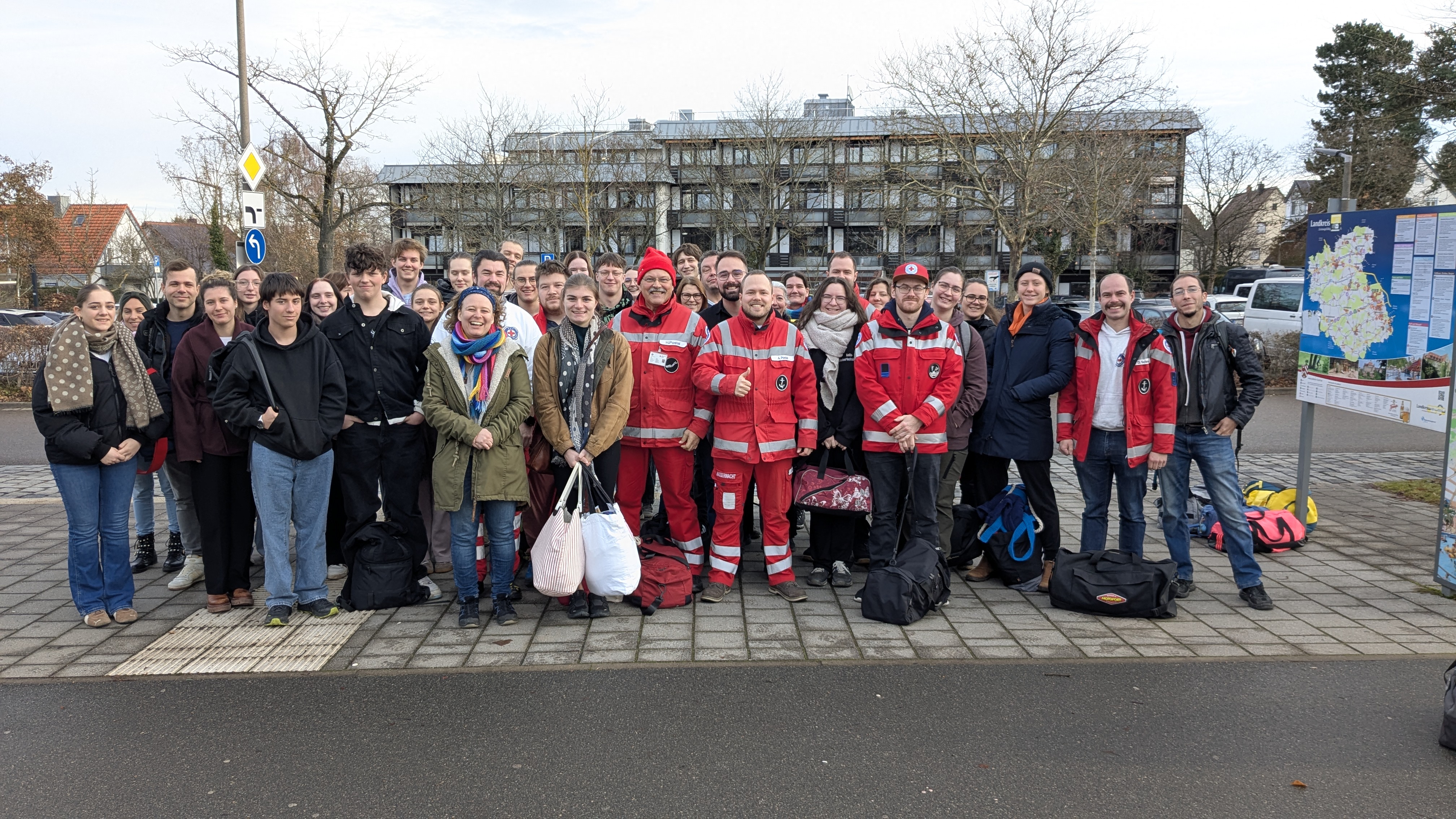 Gruppenbild vor Palm Beach