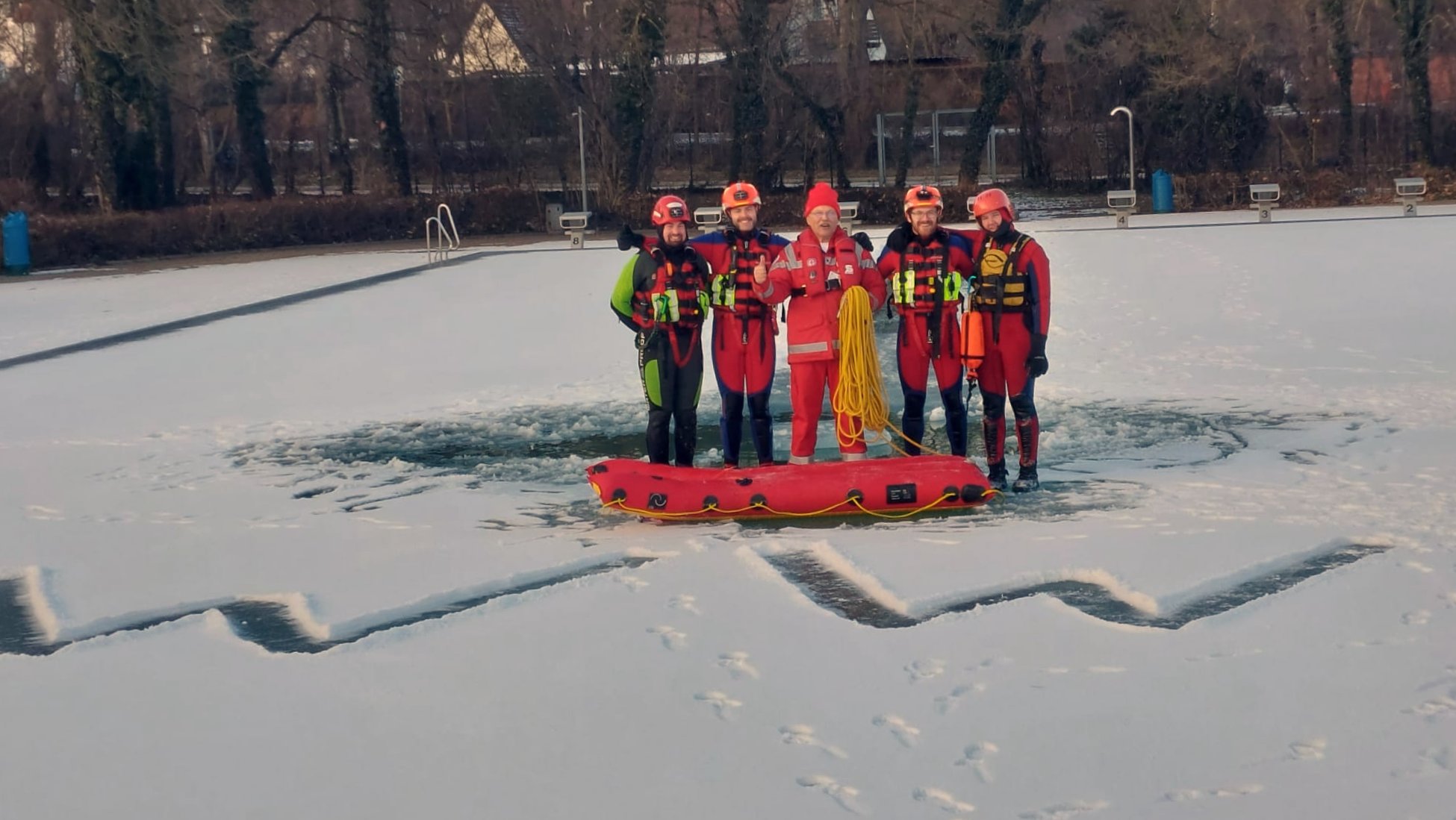 Gruppenbild der Übungsteilnehmer